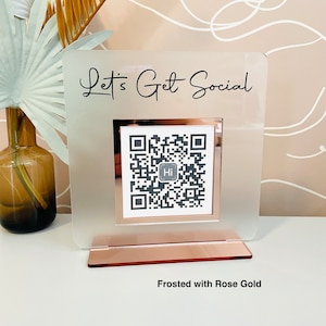 QR Code Sign / Single Code Social Media Sign / SIZE 6x6 square