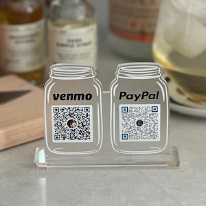 Virtual Tip Jar Sign - Mini QR code Sign - Feeling Tipsy? - Frosted Acrylic