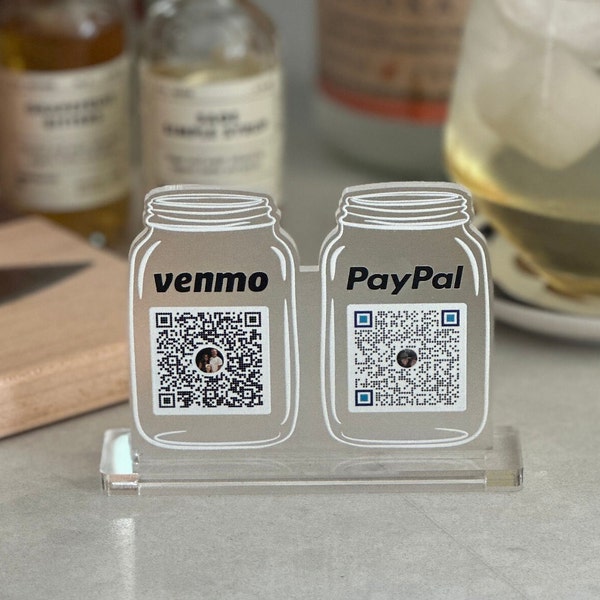 Virtual Tip Jar Sign - Mini QR code Sign - Feeling Tipsy? - Frosted Acrylic