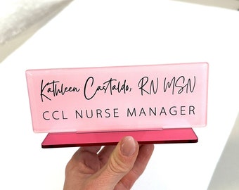 Custom Name Plate, 6 x 2.3 inches