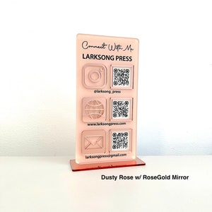 QR code sign, Venmo sign, QR code sign business, social medium sign, tip jar, acrylic sign, virtual tip jar, scan to pay, business sign, business QR code sign