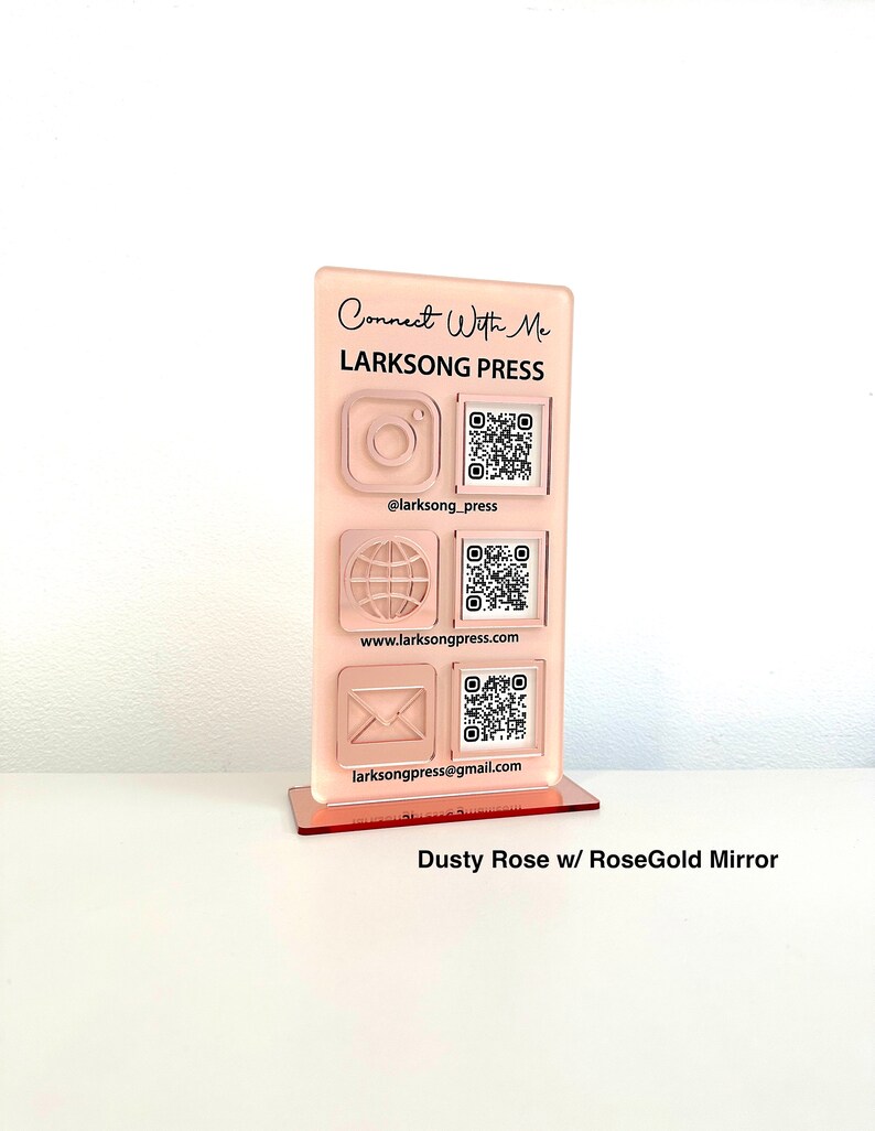 QR code sign, Venmo sign, QR code sign business, social medium sign, tip jar, acrylic sign, virtual tip jar, scan to pay, business sign, business QR code sign
