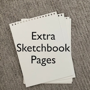 Refill pages for Personalized Artists Sketchbook