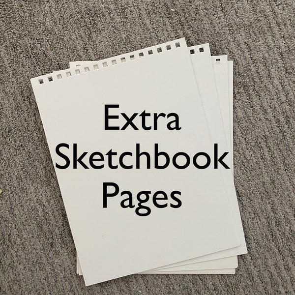 Refill pages for Personalized Artists Sketchbook