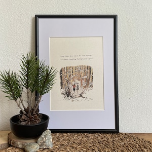 SomeDay You Will be Old Enough to Start Reading Fairytales The Chronicles of Narnia, HandTyped Quote, Home Decor, Wall Art, Typewriter Print