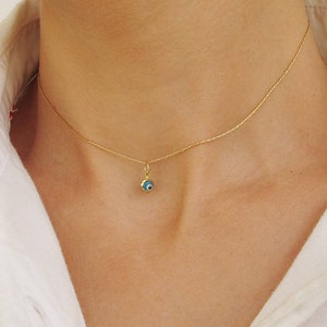 Evil Eye Necklace Gold