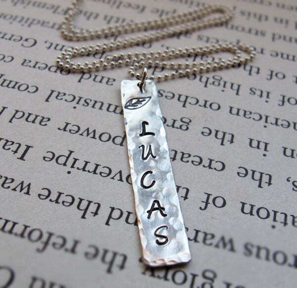 Mens Name Necklace Fathers Day Gift 