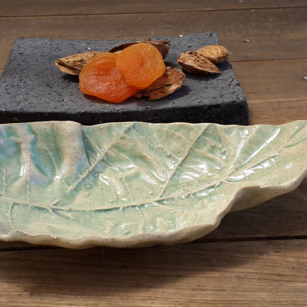 RESERVED - Ceramic Leaf Dish