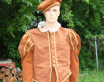 Renaissance Man Costume M Handmade One-of-a-Kind Medium  Theater Masquerade Halloween