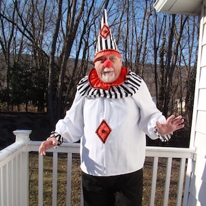 Price Reduced Clown Costume Auguste Unisex X Large Adult 4 Piece One-of-a-Kind, Entertainer, Halloween, Parade, Face Painter
