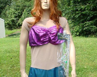 Mer Man Comical or Mermaid Costume Adult X Large One-of-a-Kind Handmade Halloween Masquerade Theater