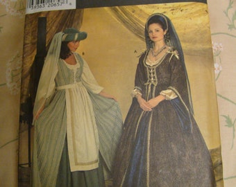 Sewing Pattern Renaissance Woman Costume Pattern Simplicity #7756 Faire, Theater, Halloween