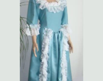 Colonial or Roccoco Woman Historical Costume XL 250th Anniversary of the US, Parade, Theater, Halloween