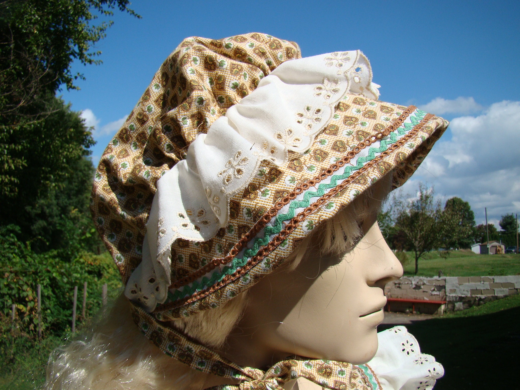 Casquette Femme Style Lolita Victorien - Chapeau ébouriffé Capeline, Couleur Multi, Neuf Avec étiquettes
