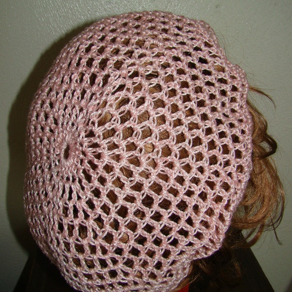 Pink Snood Hair Net Historical Renaissance or Civil War Era , Theater, Costume Accessory (Free Shipping)