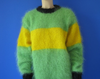 New HAND KNITTED MOHAIR Sweater