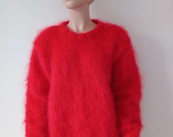 Made To Order ! New HAND KNITTED Fluffy MOHAIR Sweater