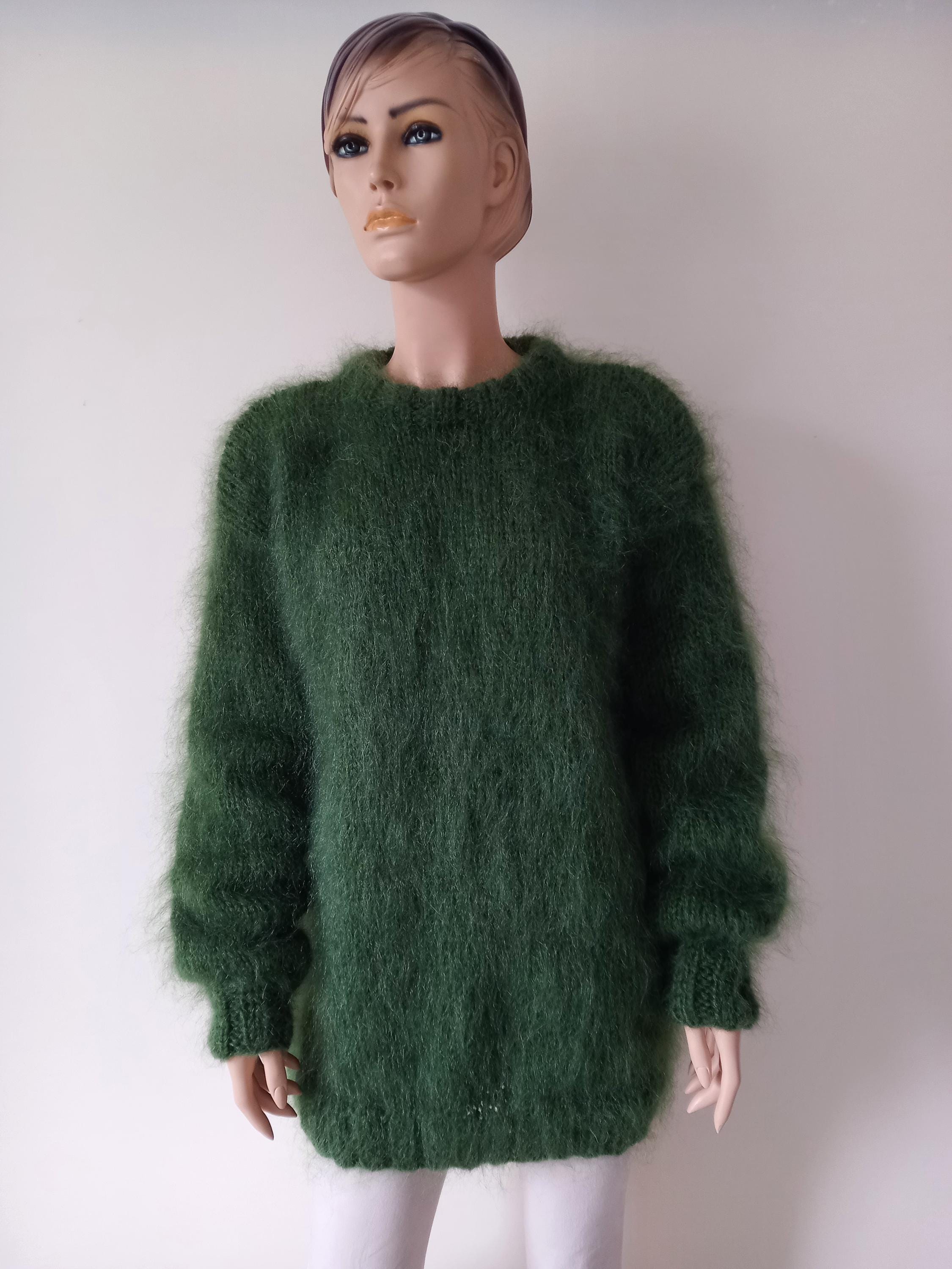 Fuzzy Green Dress - Etsy