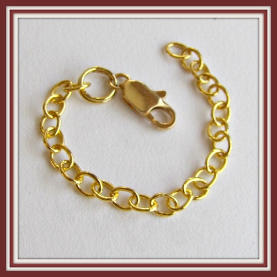 6 Inch Extender Necklace Pendant Gold 