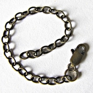 3 inch Extender Chain, Necklace,  Choker Extender, Bracelet, Anklet, Jewelry Extender, Brass, Copper, Gold, Silver extender, Soldered Links