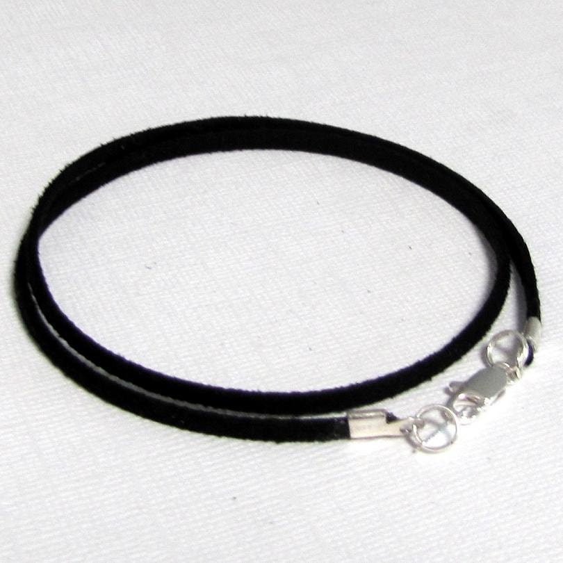 High Quality 1.5 mm Leather Necklace with a Sterling Silver Clasp