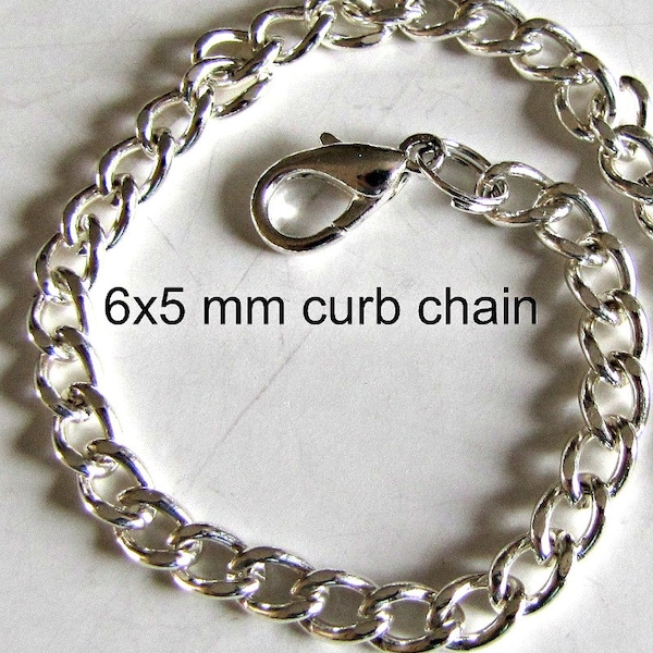 2  to 6 inch Heavy Extender Chain, Jewelry extender, Silver, Gold, Anklet, Bracelet ,Necklace Extender, Single  medium Lobster, Body Jewelry