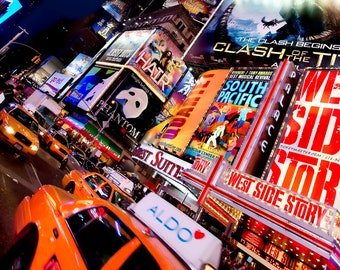 Times Square, New York City, Photo, NYC Wall Decor, NYC Wall Art, Times Square Print, Theater District, New York Photograph, Colorful Urban
