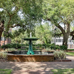 Savanna Georgia, Photo, Columbia Square, Historic Park, Savannah Wall Art, Wall Decor, Travel Print, Architecture, Savannah Art, Sculpture