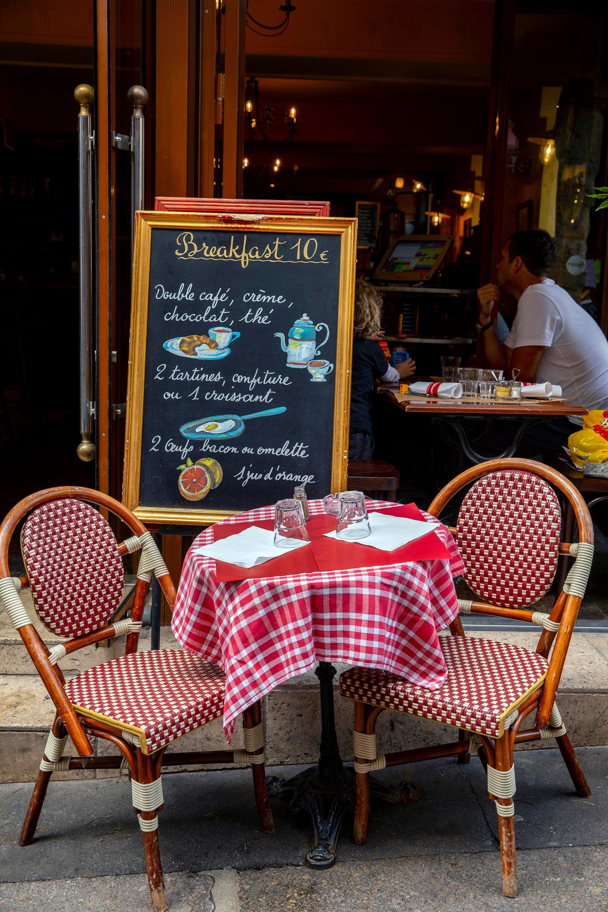 Paris Photograph Cafe Photo Wall Art Wall Decor Parisian Etsy