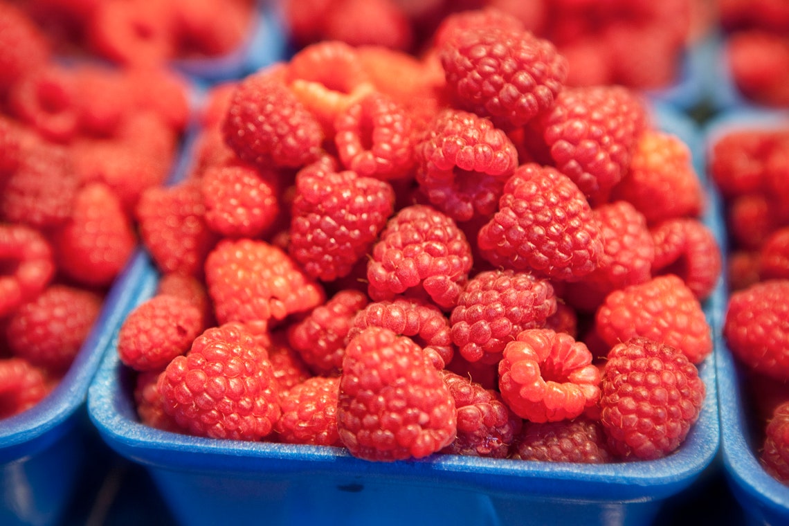 Red Raspberries at Food Market in Rome Italy Wall Decor Etsy