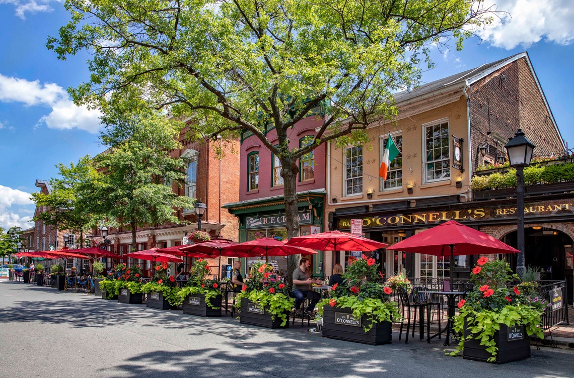 Old Town Alexandria, Virginia, Photo, King Street, Sidewalk Cafes