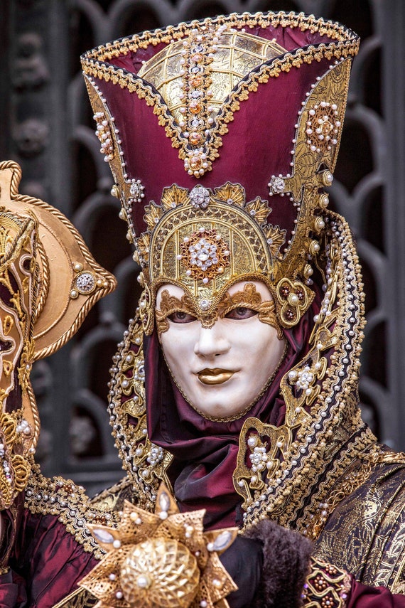 Italy, Venice. Carnival mask on display For sale as Framed Prints