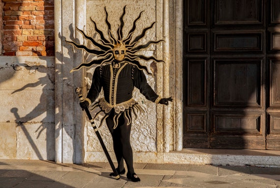 Carnival Headpiece Black With Gold Trim Carnival Headpiece Black With Gold Trim