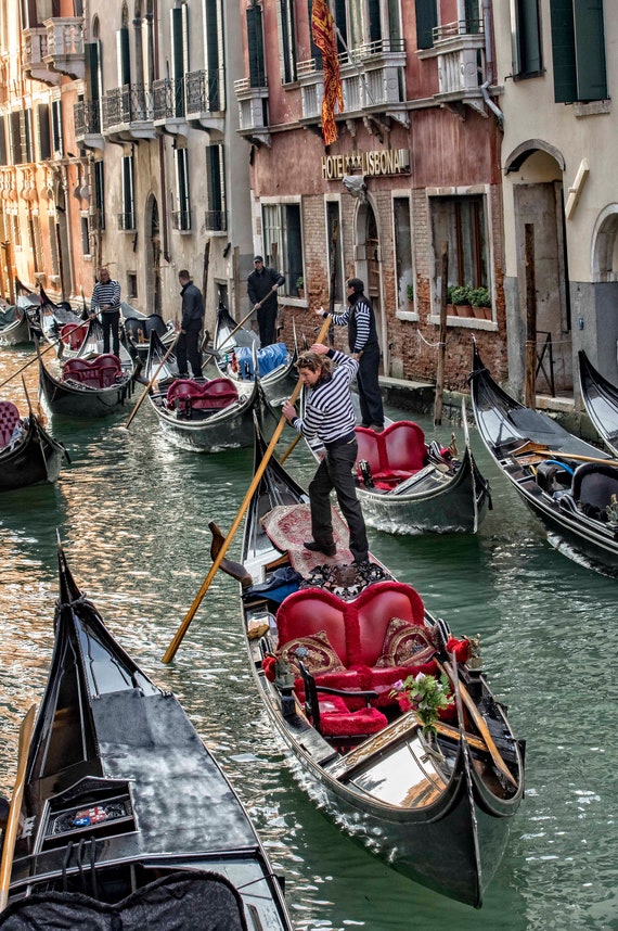 Italy Photography, Venice Photography, Gondolas, Gondoliers, Venetian  Canal, Venice Wall Decor, Italy Travel Photo
