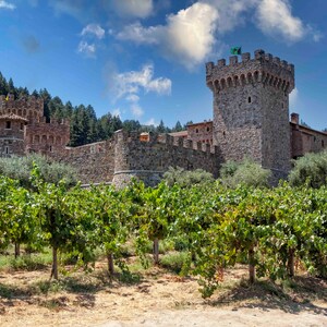California Winery Print, Napa Valley Castle Photo, Castello di Amoroso Print, Wine Country, Wall Decor, Wall Art, Winery Vineyard