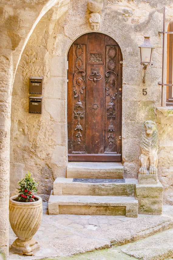 Old House Door, Bonnieux, France, Travel Photography, French Wall
