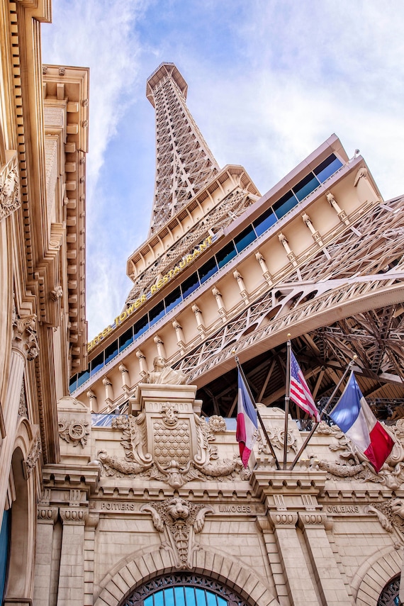 The Famous Las Vegas Strip In Front Of The Paris Casino. Picture