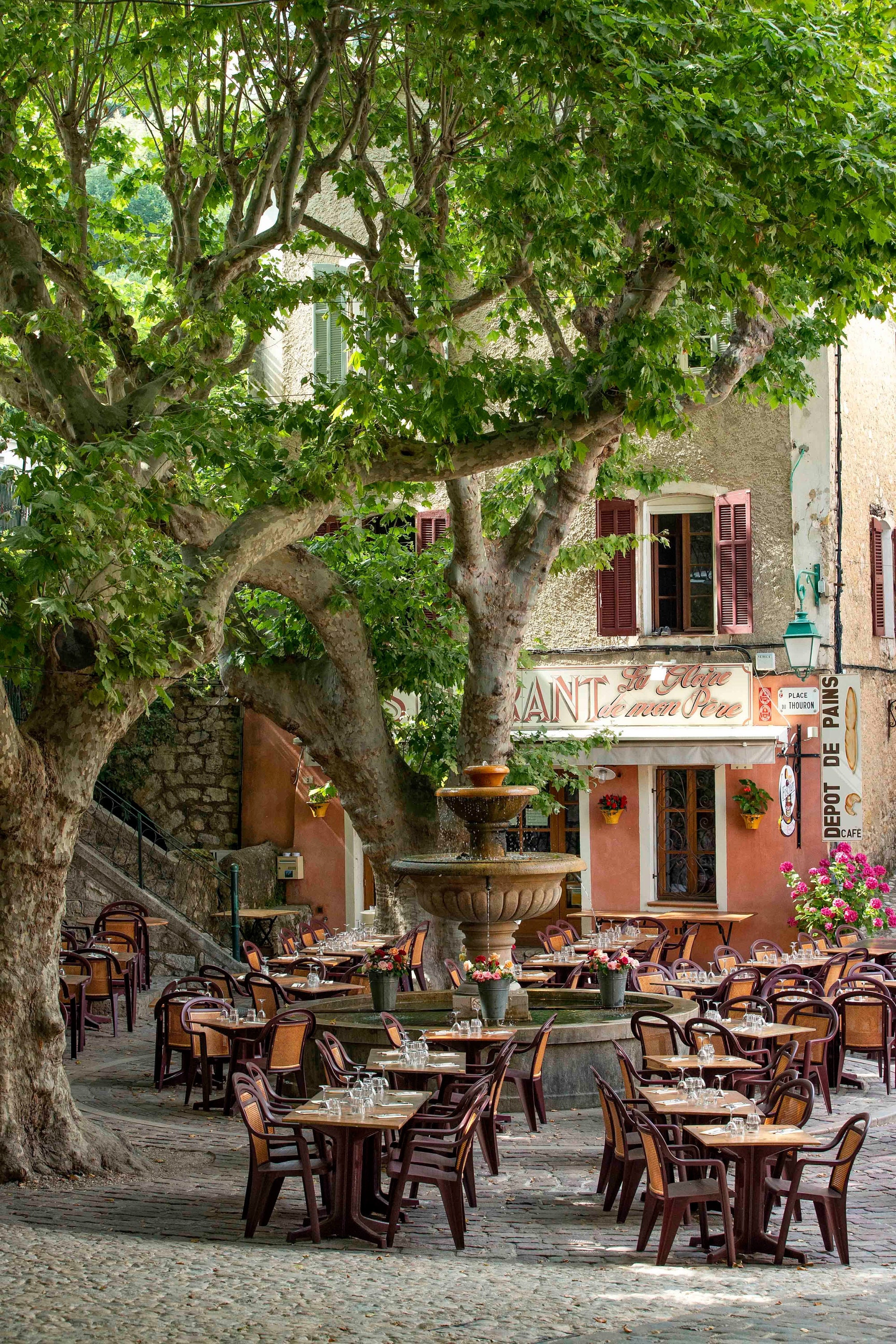 Provence Photo Seillans France Cafe Old Village French - Etsy 日本