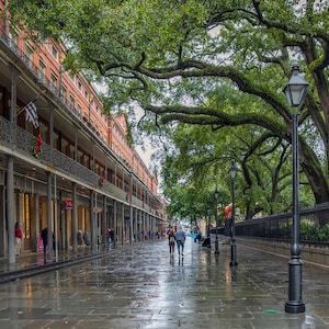 New Orleans French Quarter Photo, NOLA Wall Art, New Orleans Wall Decor, Louisiana Photograph, New Orleans Print, NOLA Architecture, Rainy