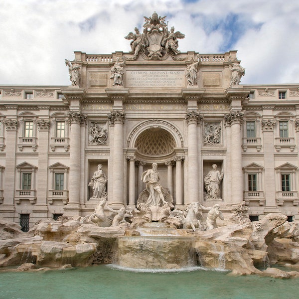 Italy Photography, Trevi Fountain, Trevi Fountain, Roman Art, Rome Wall Decor, Italian Wall Art, Travel Photo, Roman Print, Romantic Italy