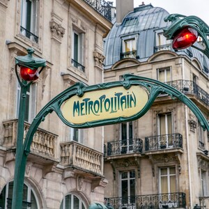 Paris Photography, Metropolitain Sign, Metro Sign, Paris Wall Art, Wall Decor, Paris Subway, Travel Print, Art Deco Design, Train Station