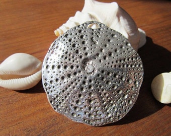 10pcs Large sea urchin pendant, sea life pendants, necklace pendants, Large pendants, large silver pendants, jewelry pendants, pendant