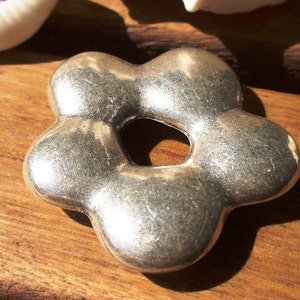 LAST ONE!!! 10pcs 13mm flower slider beads, silver beads, bracelet sliders, bracelet findings, jewelry sliders