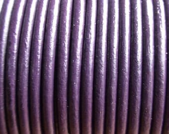 BIG SALE !! 10 yard / meter 2mm dark purple first quality leather cord