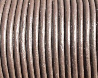 BIG SALE !! 10 yard / meter 2.5mm brown first quality leather cord