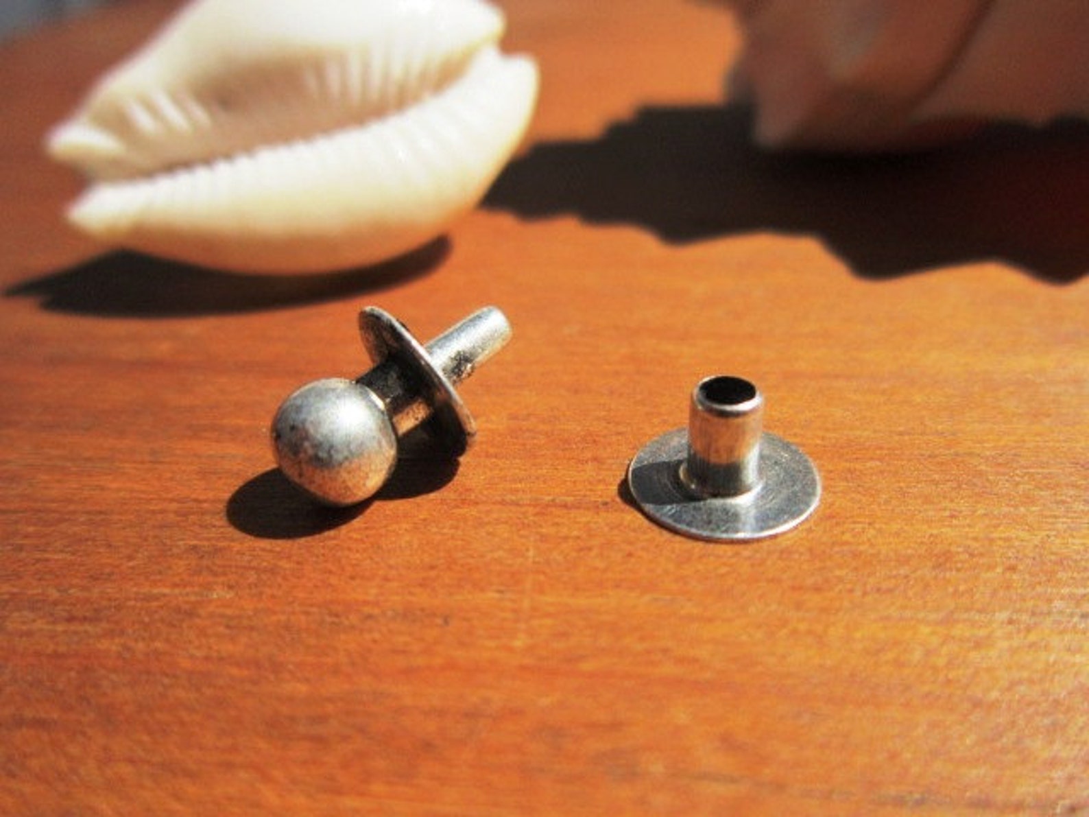 LAST ONE 4pcs Rivet clasp snap clasps leather cord clasp Etsy