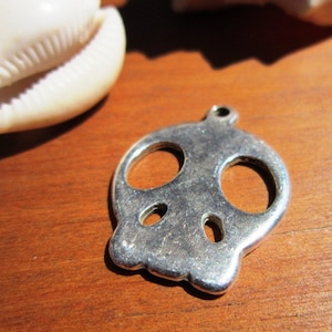 Ciondolo teschio 10pcs, ciondolo teschio, charme argento, ciondolo charm, ciondoli, ciondoli, ciondoli e ciondoli per la creazione di gioielli, componenti per gioielli