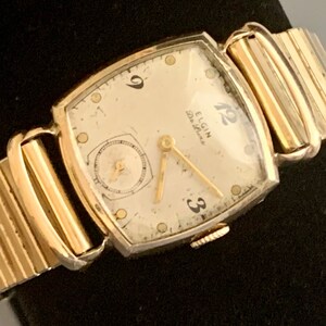 Elgin Deluxe Watch Etsy