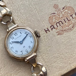 10k Gold Hamilton Womens Ladies Watch - Etsy