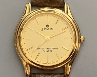 Jemis Watch, MENS WATCH, VINTAGE Watch, Sweep Second Hand, by Seiko, Eco Friendly Watch, Sustainable Watch